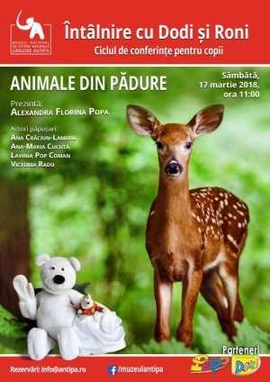 “Animale din pădure”: O nouă întâlnire cu Dodi și Roni la Muzeul Antipa